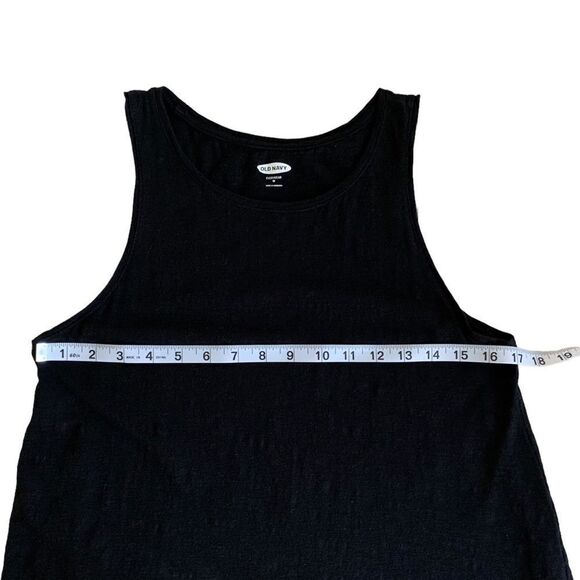 Old Navy Women’s EveryWear Crew Neck Luxe Sleeveless Black Tank Top Size Medium - Picture 8 of 9